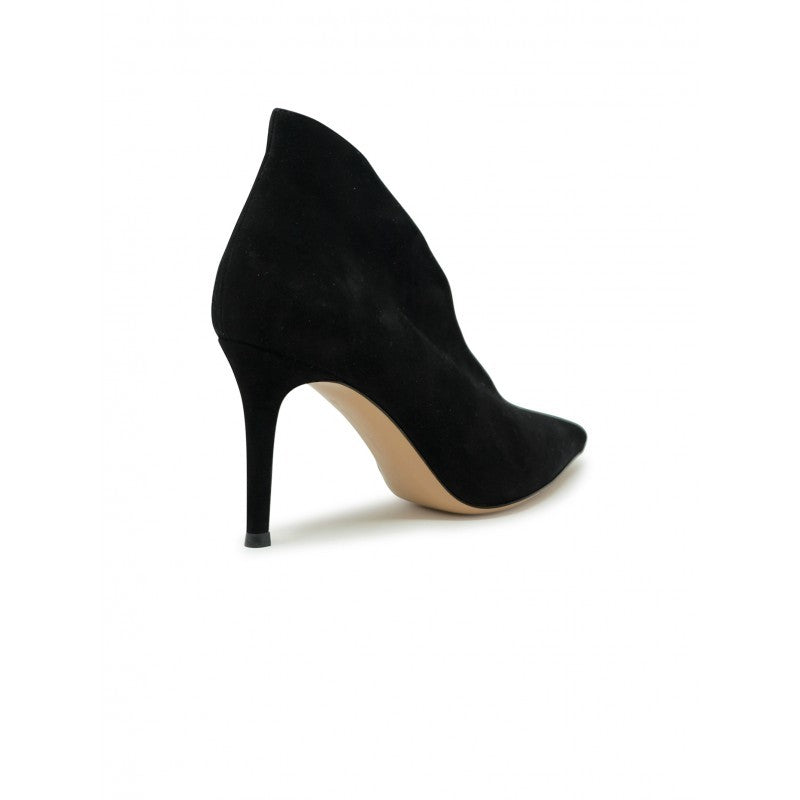 Gianvito Rossi Camnero Black Suede Ankle Boots