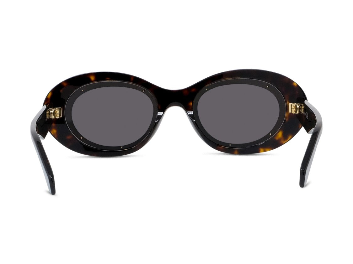 Loewe Lw40190i Oversized Round Tortoiseshell Sunglasses
