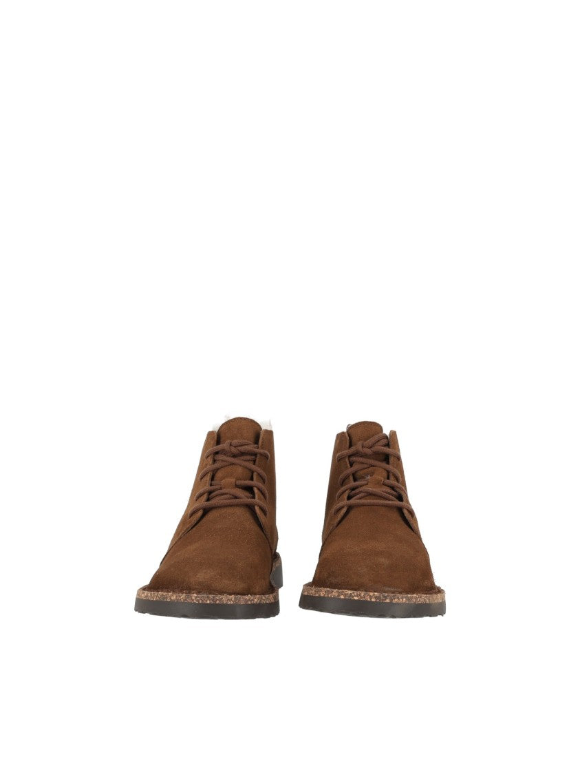 Birkenstock Dark Tea Uppsala Mid Shearling Suede Boots