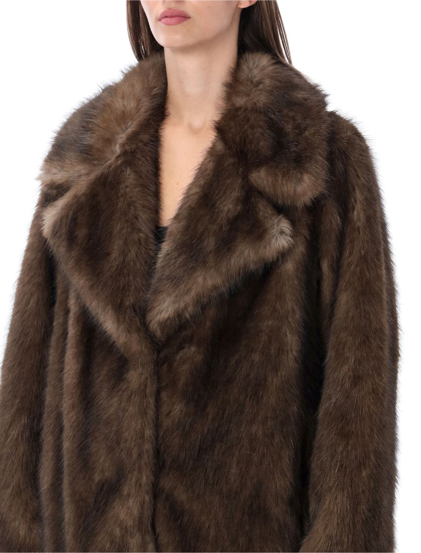 Stand Studio Journi Oversized Faux Fur Jacket