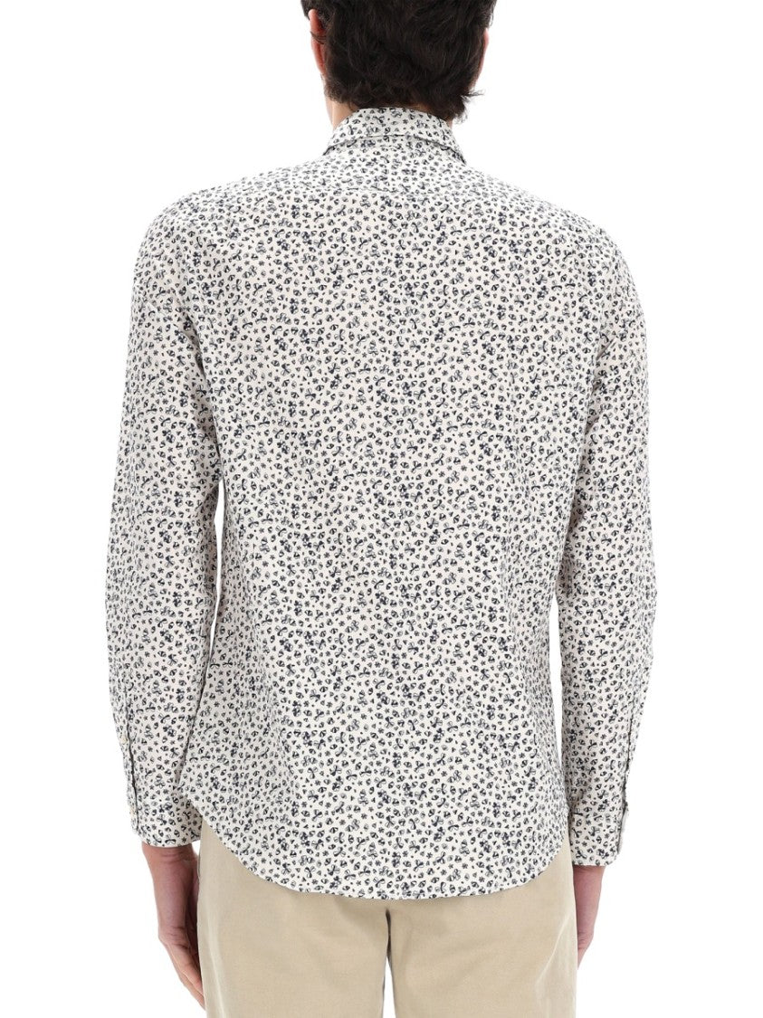 Ps Paul Smith Organic Cotton Intricate Floral Print Shirt