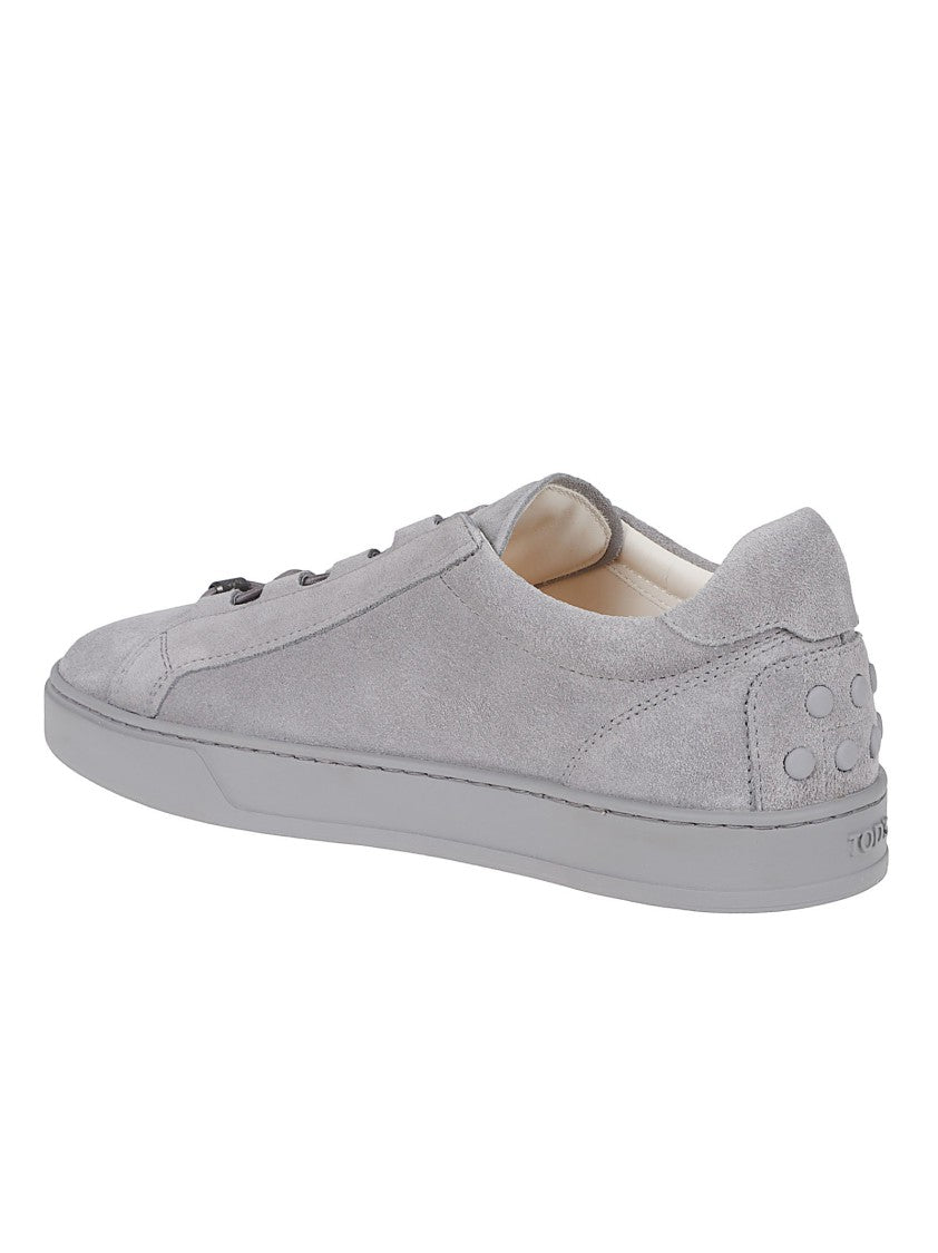 Tod's Calfskin Suede Low-Top Sneakers