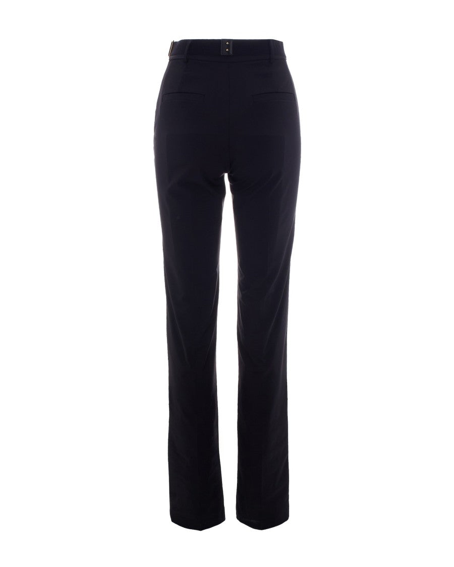 Elisabetta Franchi Black Technical Fabric Pants