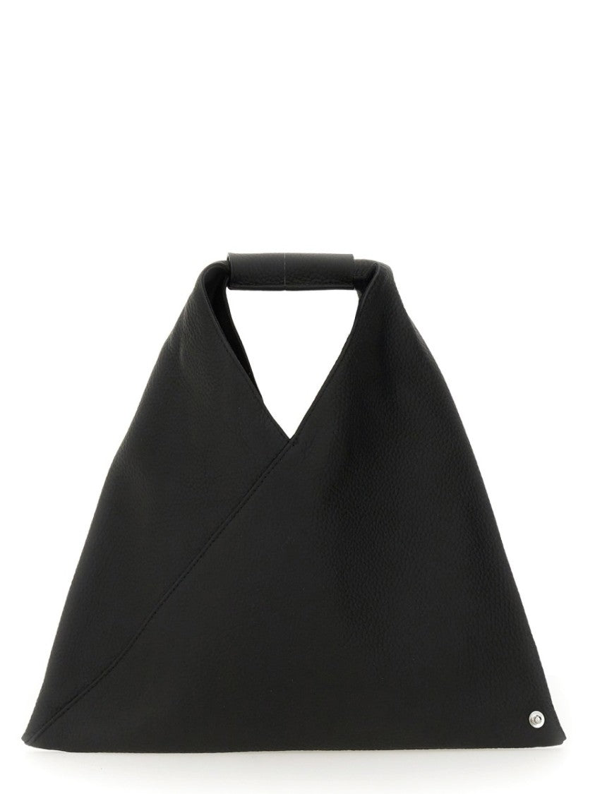 Mm6 By Maison Margiela Triangular Silhouette Mini Bag With Distinctive Handle