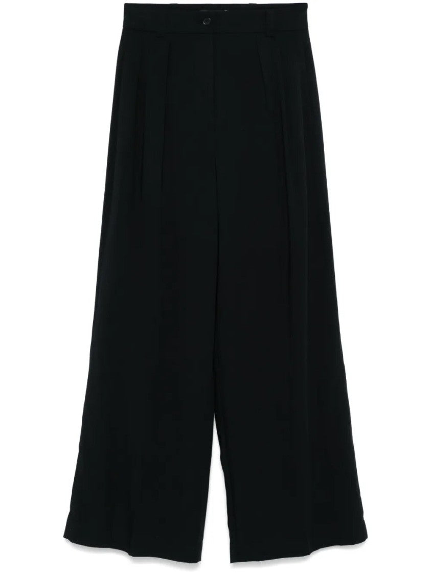 Joseph Wide-Leg Trousers With High Waist And Pleated Front