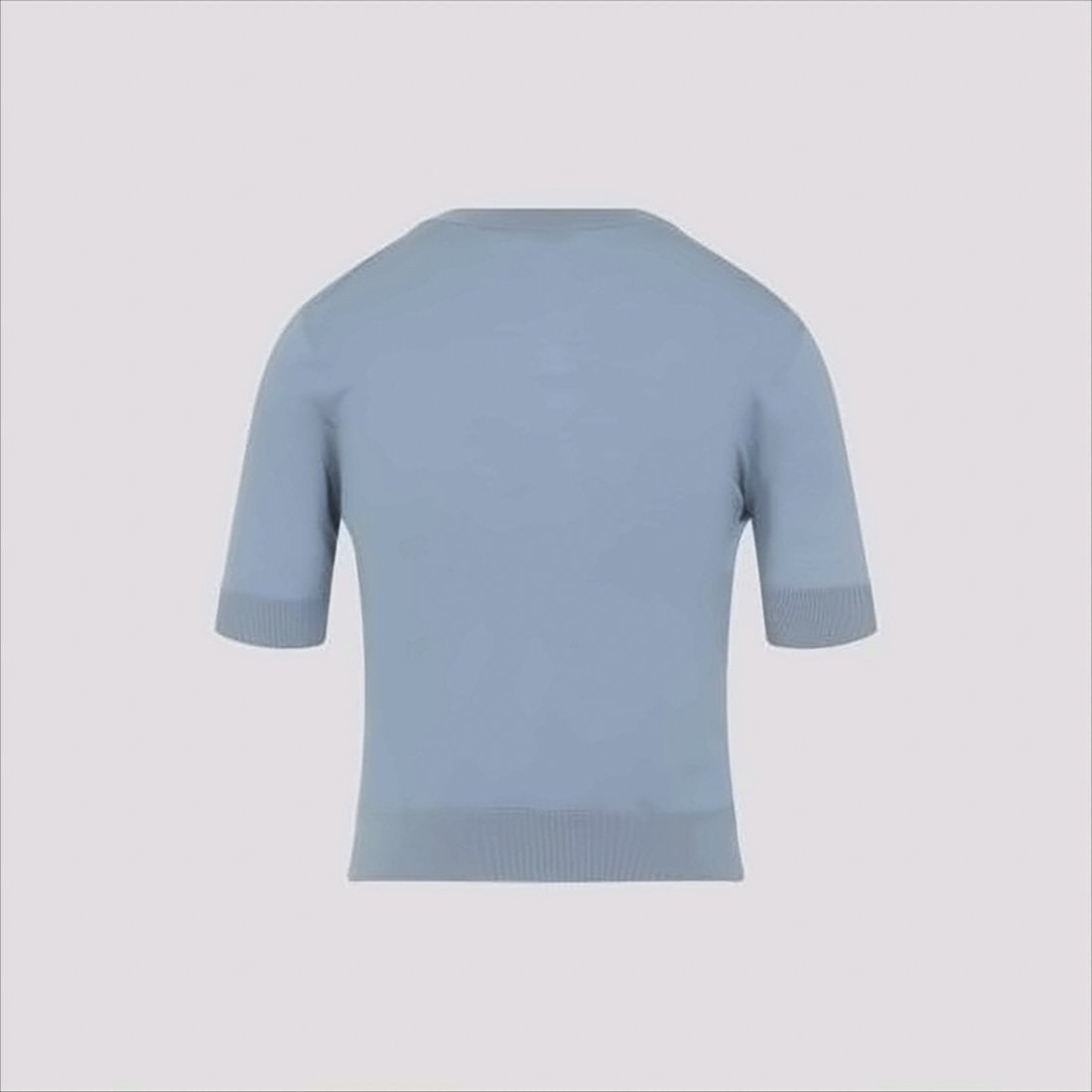 Celine Short-Sleeved Wool Sweater With Gold-Tone Button Details