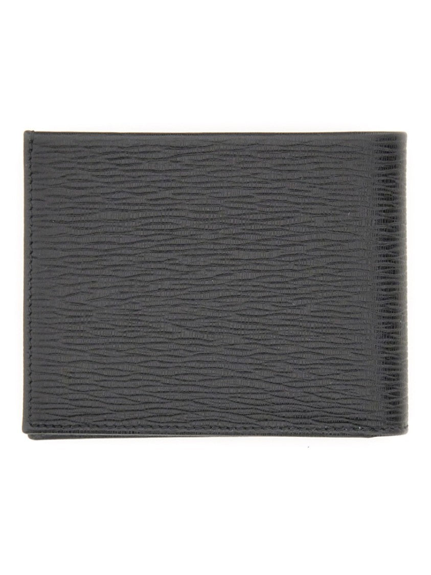Ferragamo Gancini Textured Calf Leather Wallet