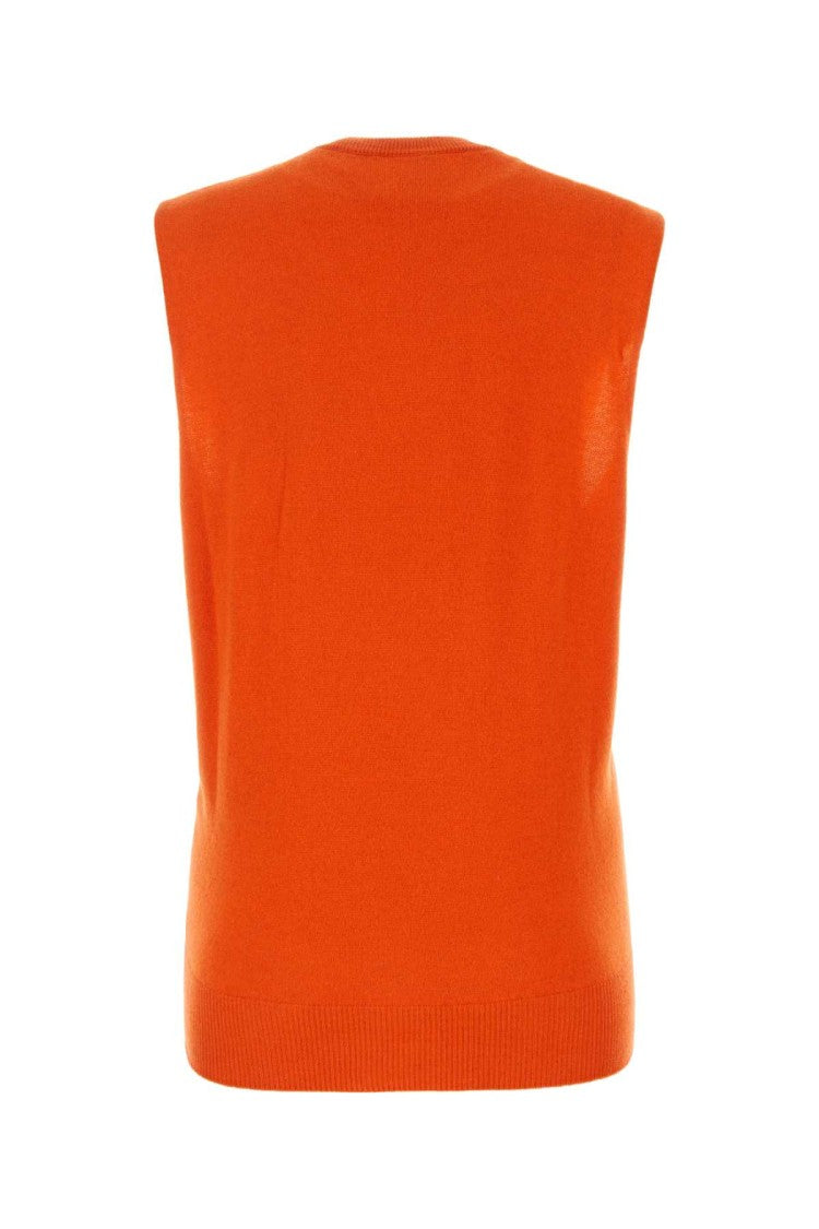 Jil Sander Orange Cashmere Vest
