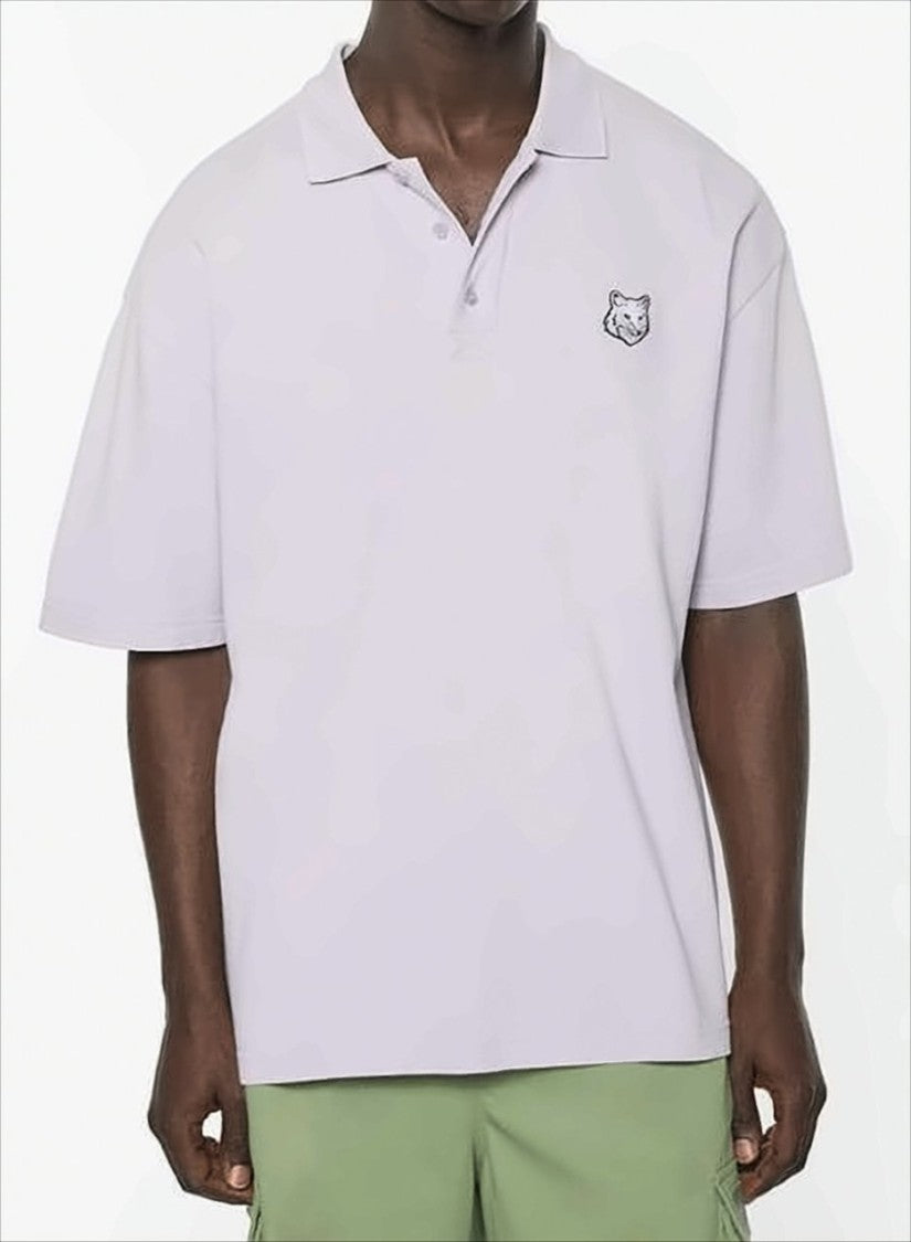 Maison Kitsuné Short-Sleeved Polo Shirt With Classic Collar