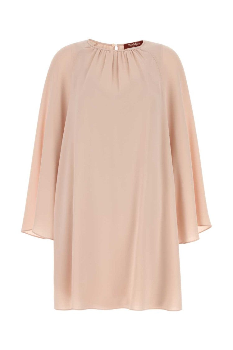 Mm Studio Pastel Pink Triacetate Blend Madia Dress