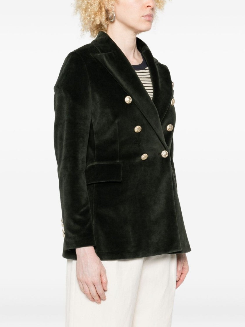 Circolo 1901 Double-Breasted Tailored Jacket With Gold-Tone Buttons