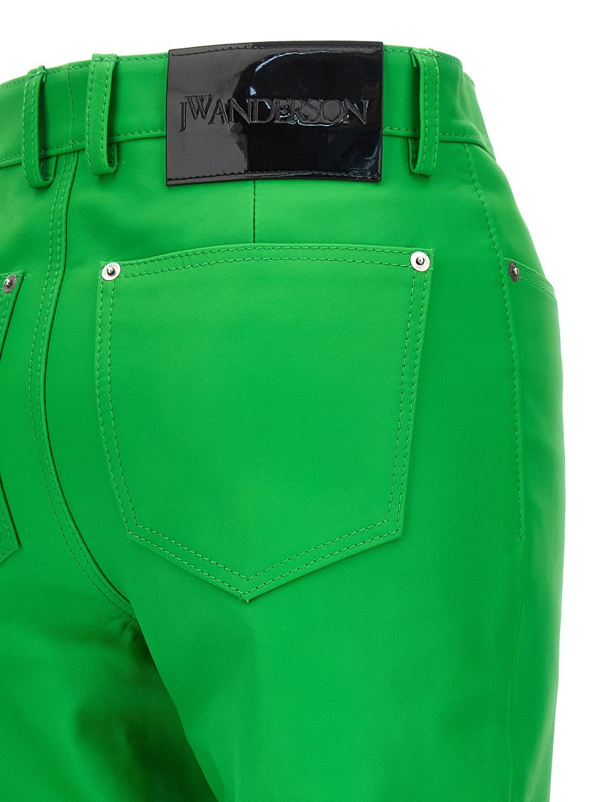J. W. Anderson Leather Bootcut Trousers