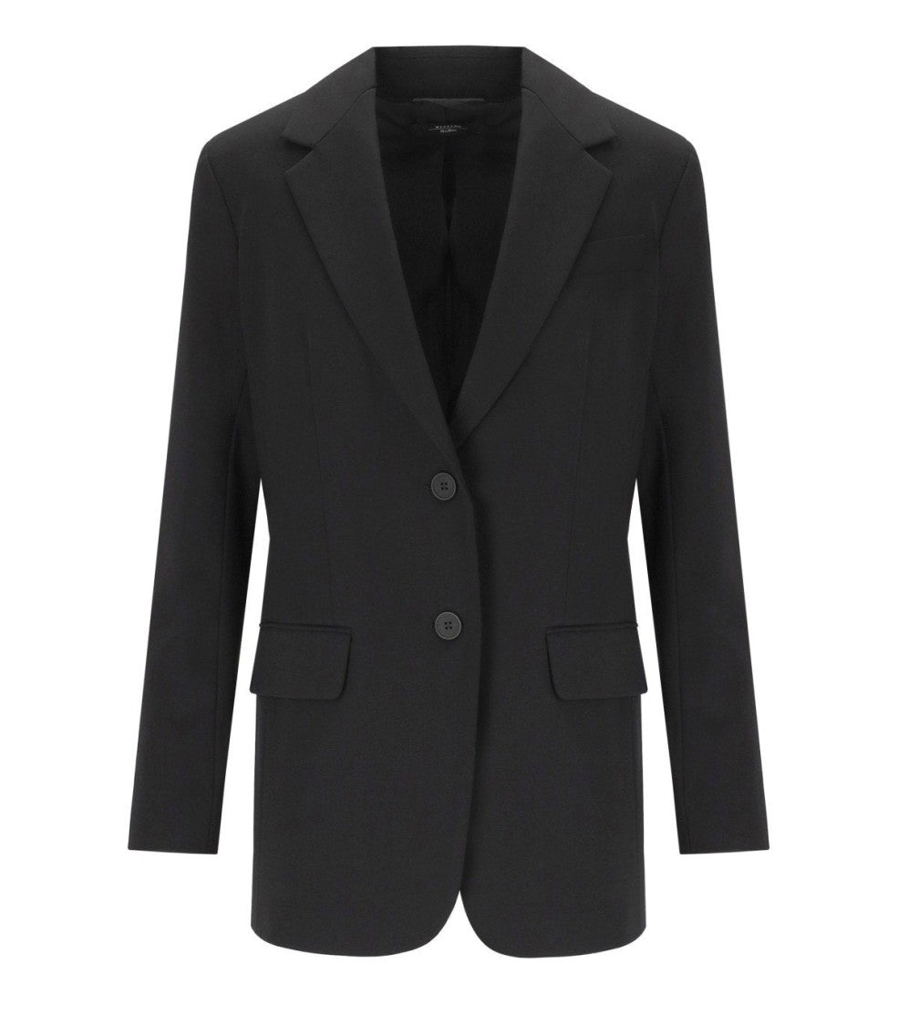 Max Mara Messina Black Single-Breasted Blazer