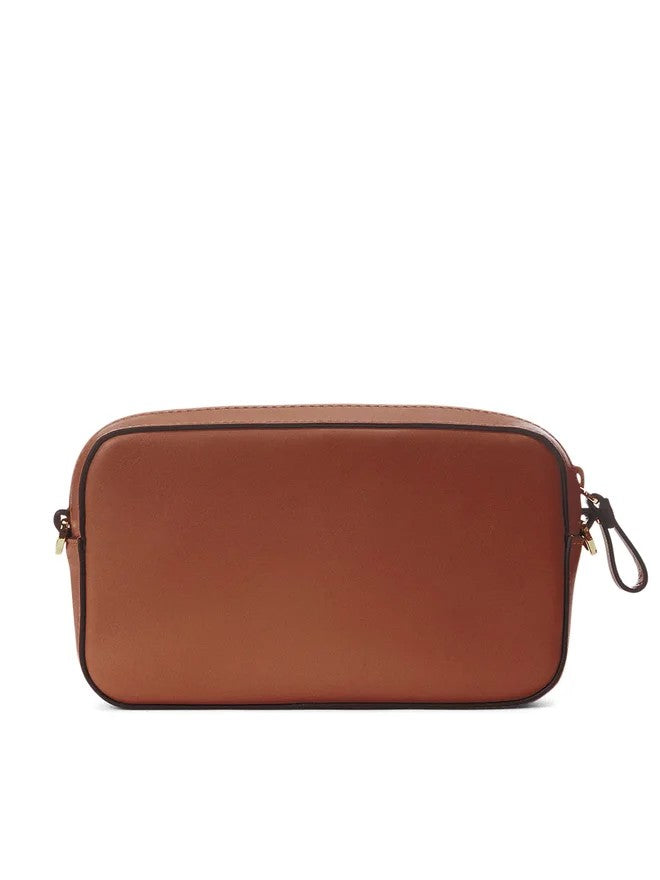 Lauren Ralph Lauren Sleek Tan Leather Wristlet Pouch