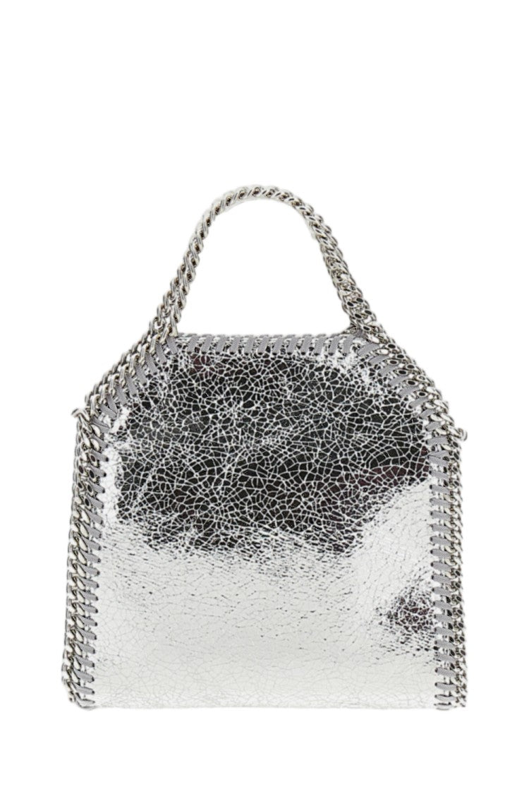 Stella Mccartney Silver Tiny Falabella Metallic Synthetic Leather Bag