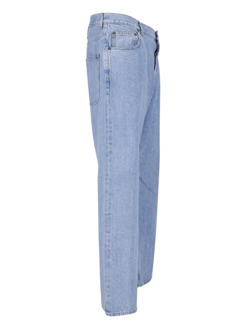 Thom Browne Light Blue Selvedge Denim Straight-Leg Jeans