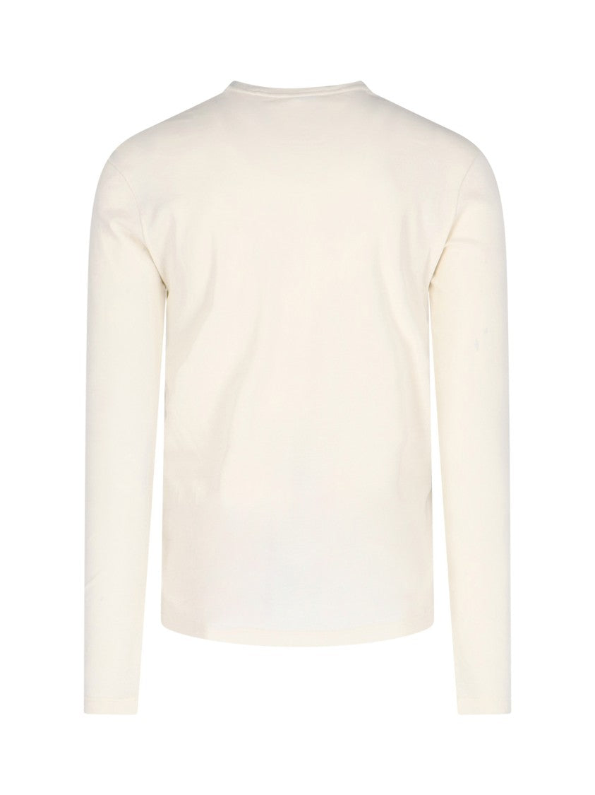 Jil Sander Cotton T-Shirt and Tank Top Set in Neutral Shades