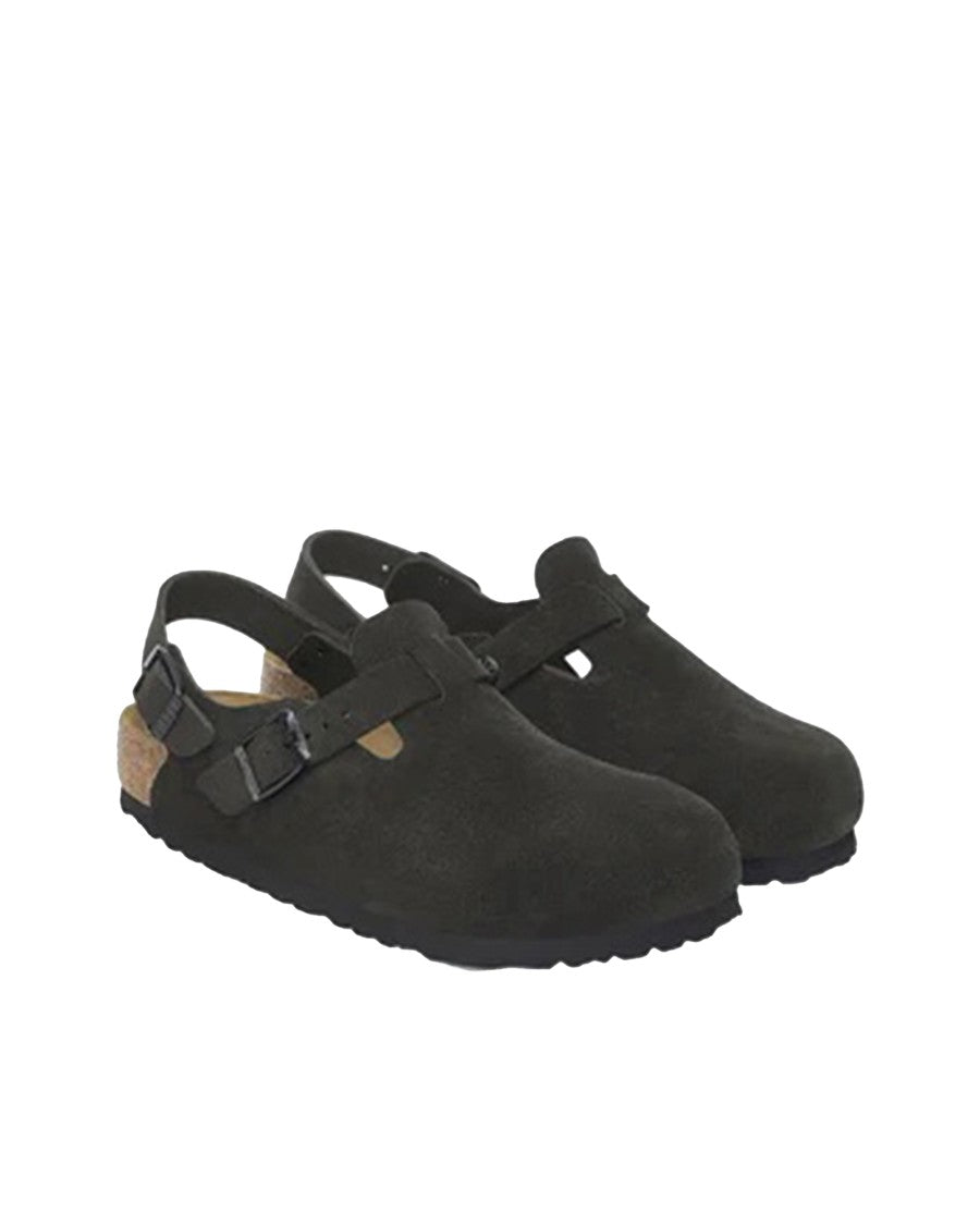 Birkenstock Classic Black Tokio Clogs With Adjustable Strap