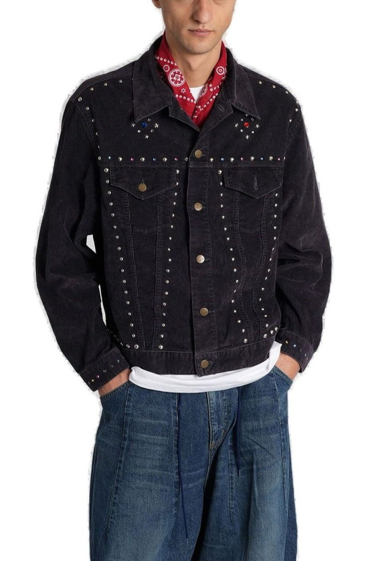 Needles Studded Black Casual Jacket