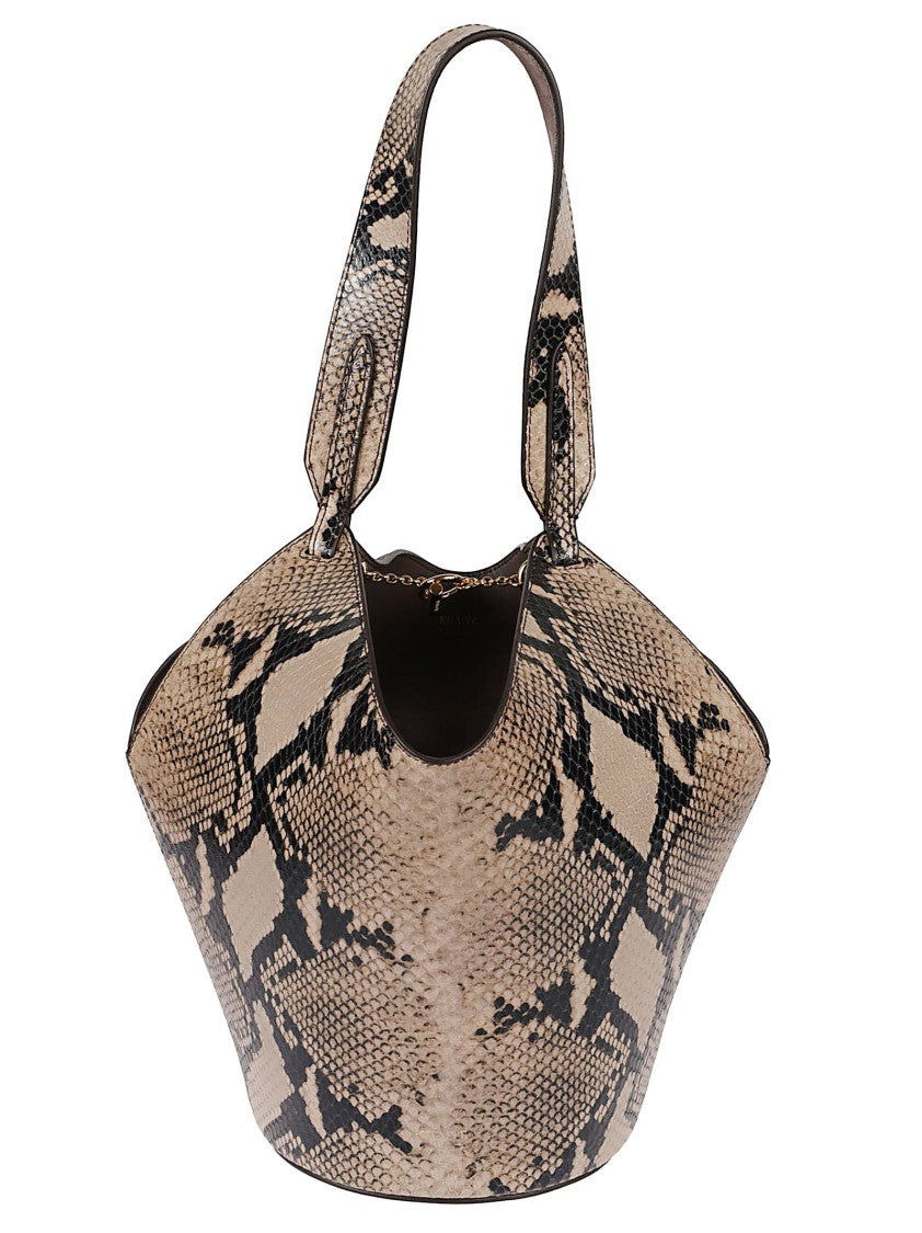 Khaite Lotus-Inspired Mini Tote With Dual-Material Design