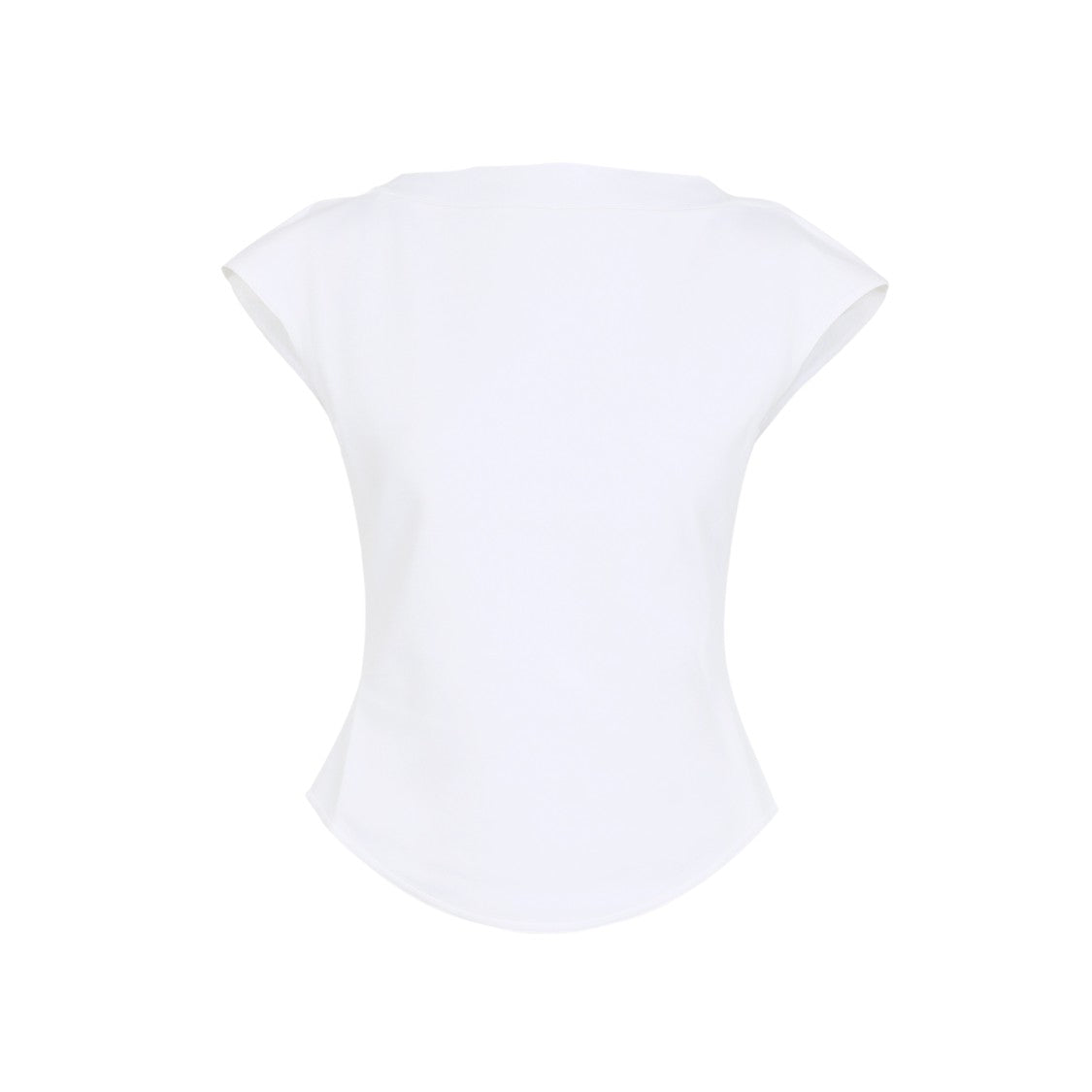 Alaïa Cap White Cotton T-Shirt