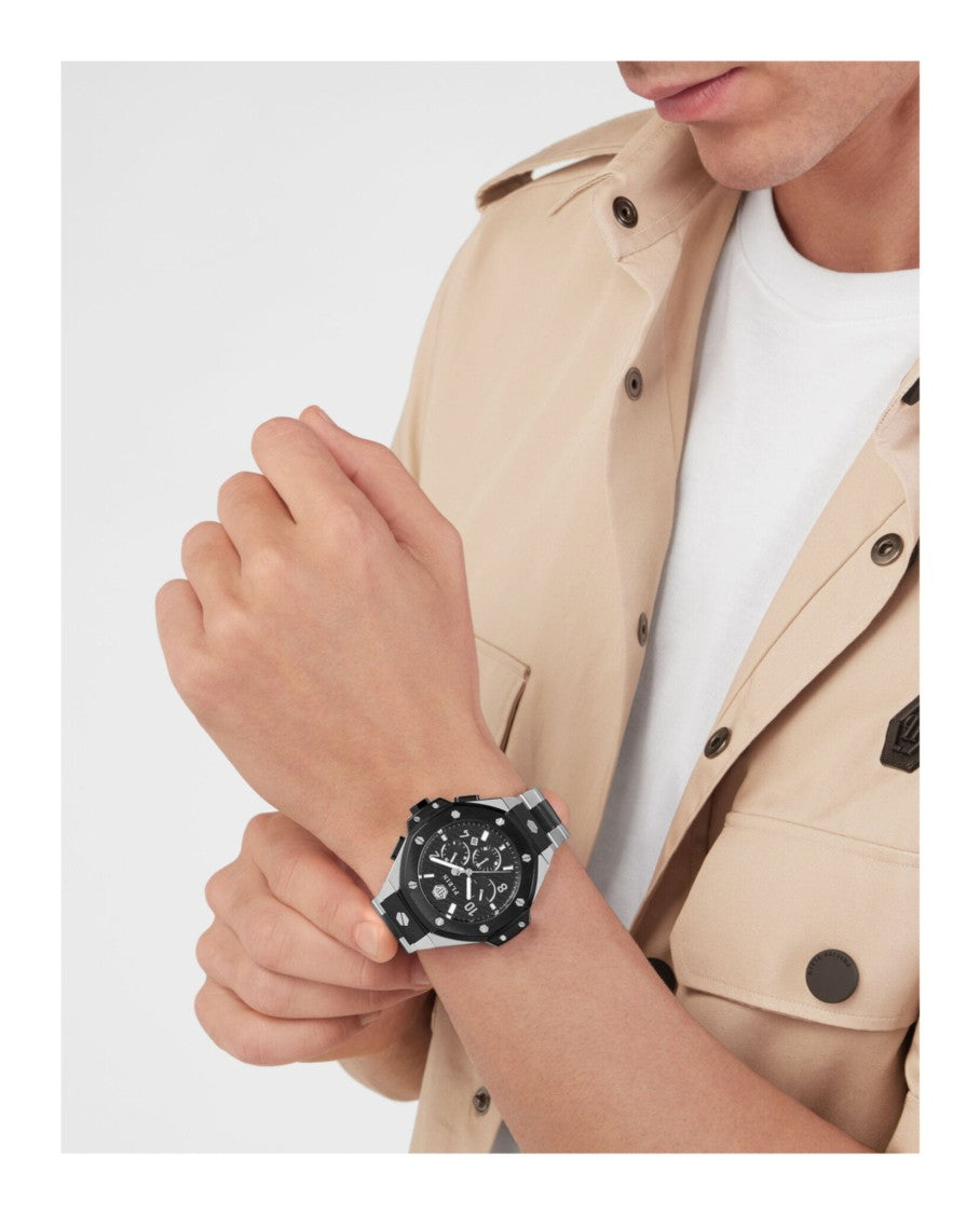 Philipp Plein Chronograph Royal Bracelet Watch With Two-Tone Case
