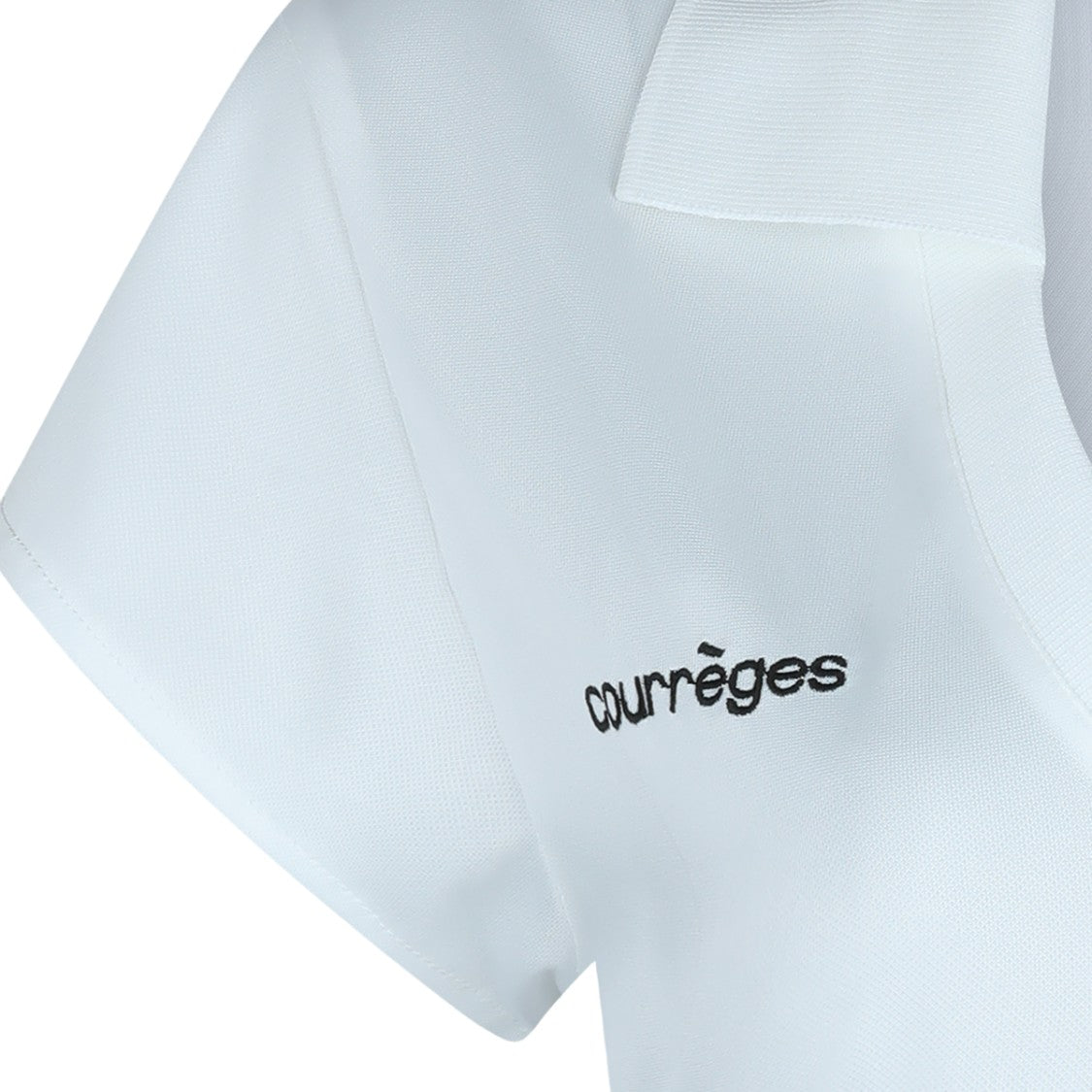 Courrèges Deep V-Neck Polo T-Shirt