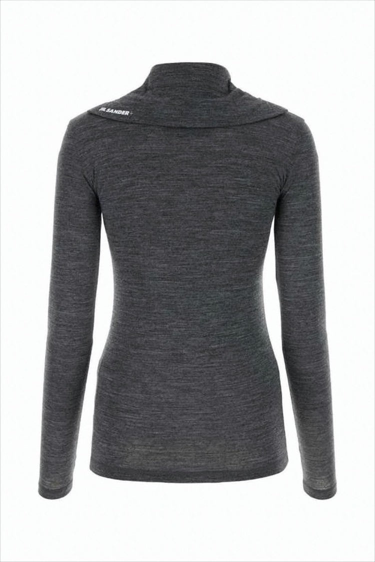 Jil Sander Fitted Long-Sleeve Top With Collar
