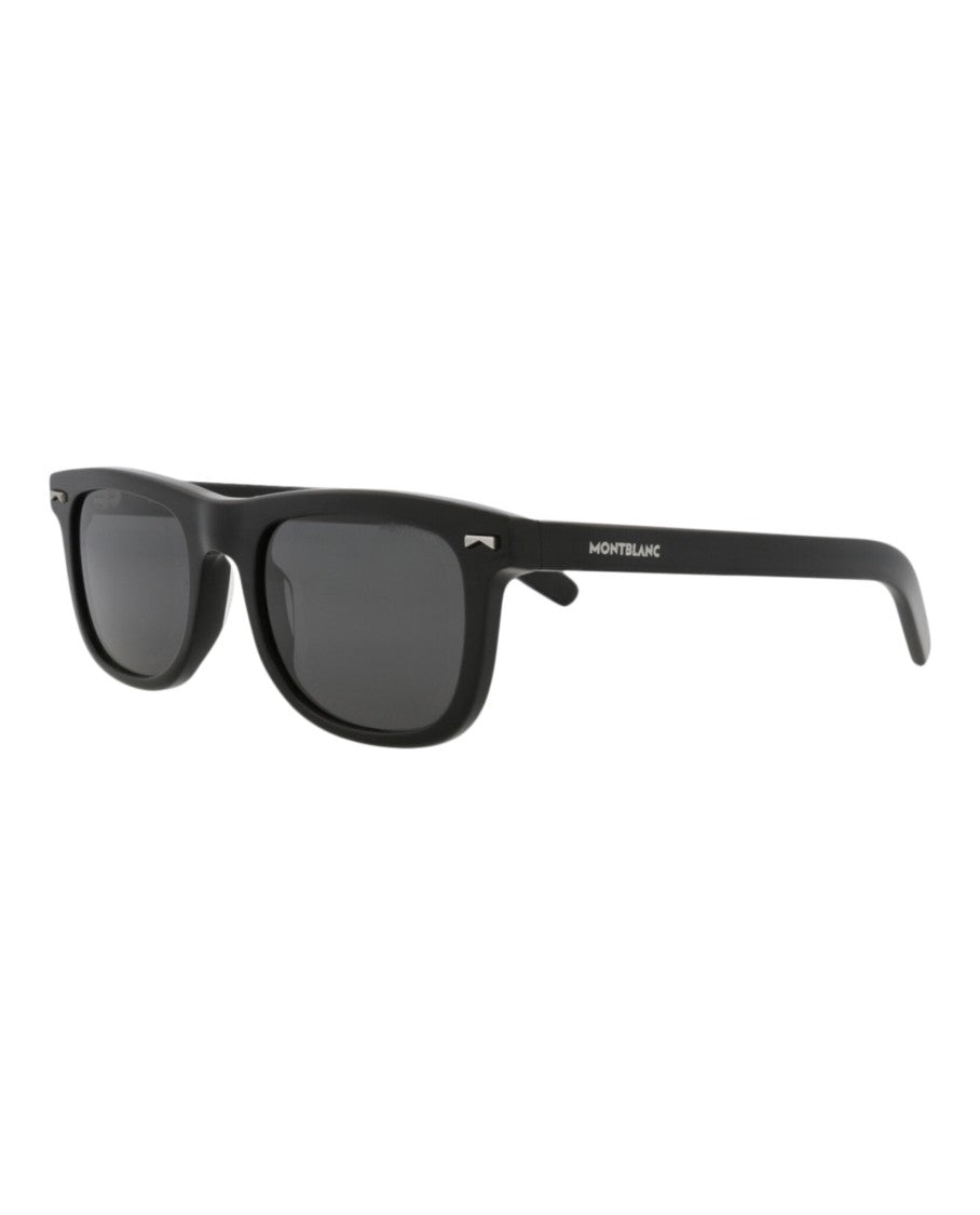 Montblanc Square-Frame Recycled Acetate Sunglasses