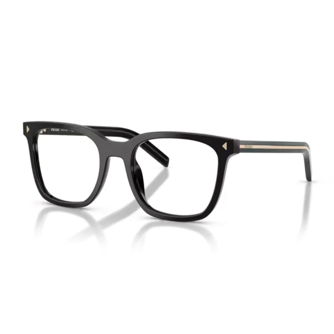 Prada Black Pr B11v Square Acetate Eyeglasses