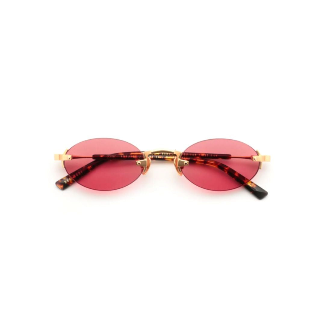 Gast Quantum Oval-Shape Sunglasses With Gold-Tone Metal Frames