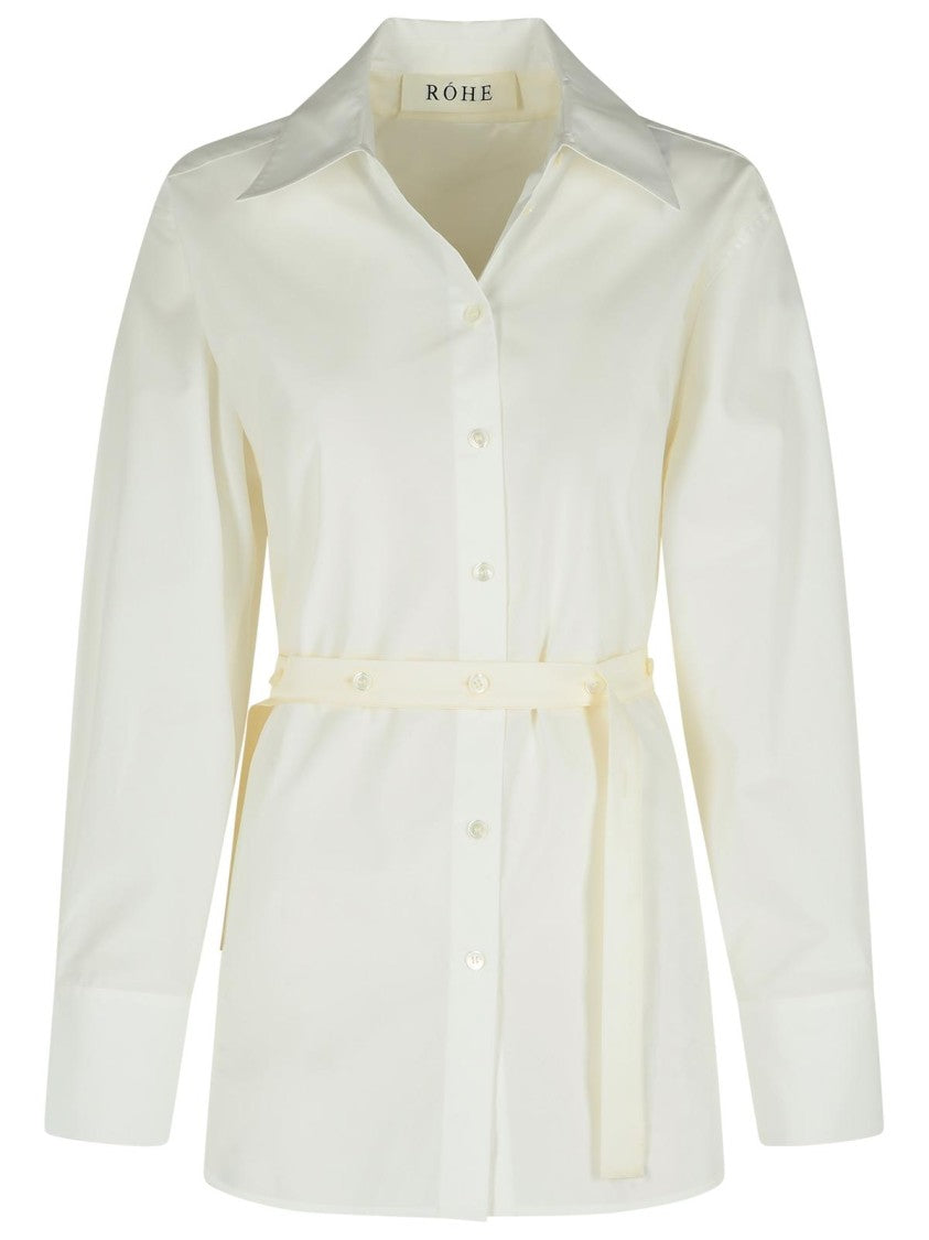 Róhe Combined Silk Poplin Vest-Shirt