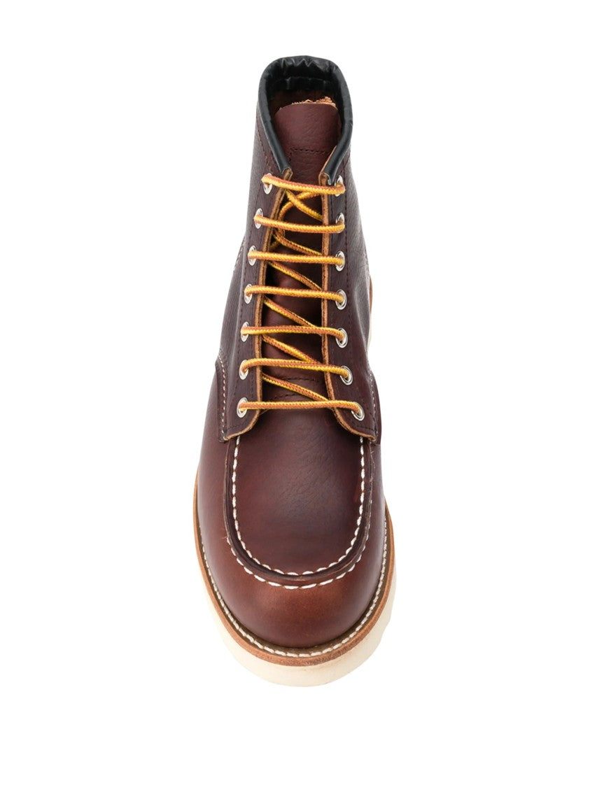 Red Wing Classic Moc Rich Brown Leather Lace-Up Boots