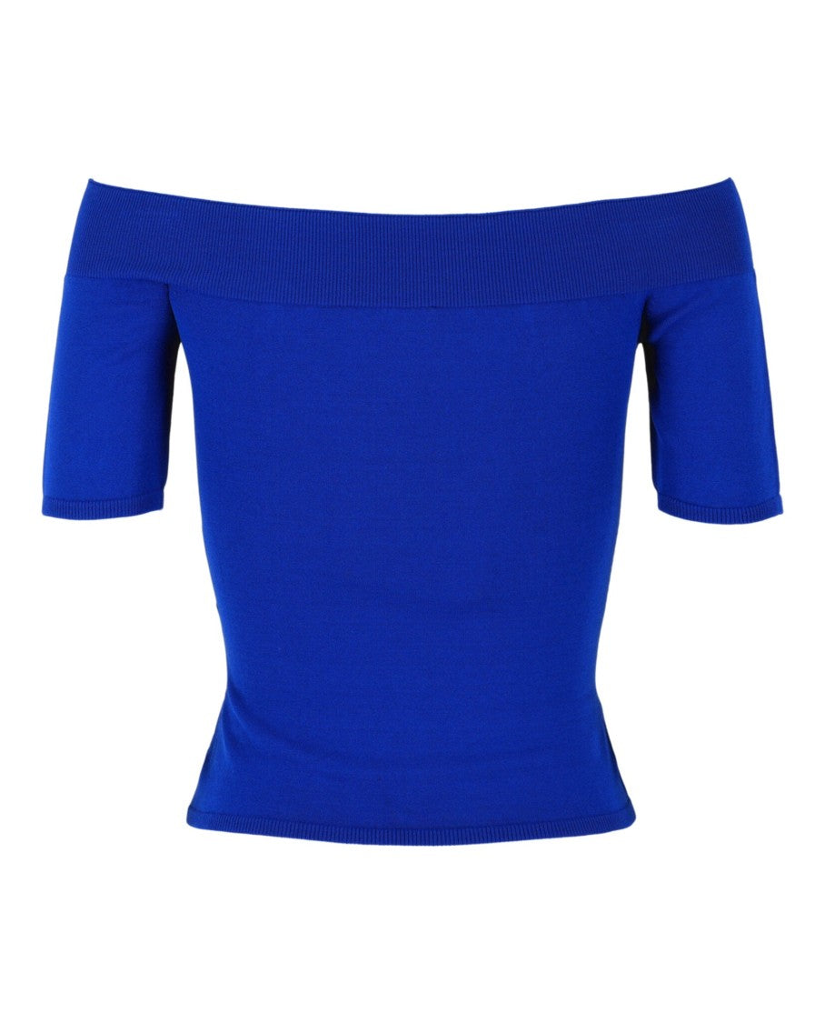 Alexander Mcqueen Off-The-Shoulder Crop Top