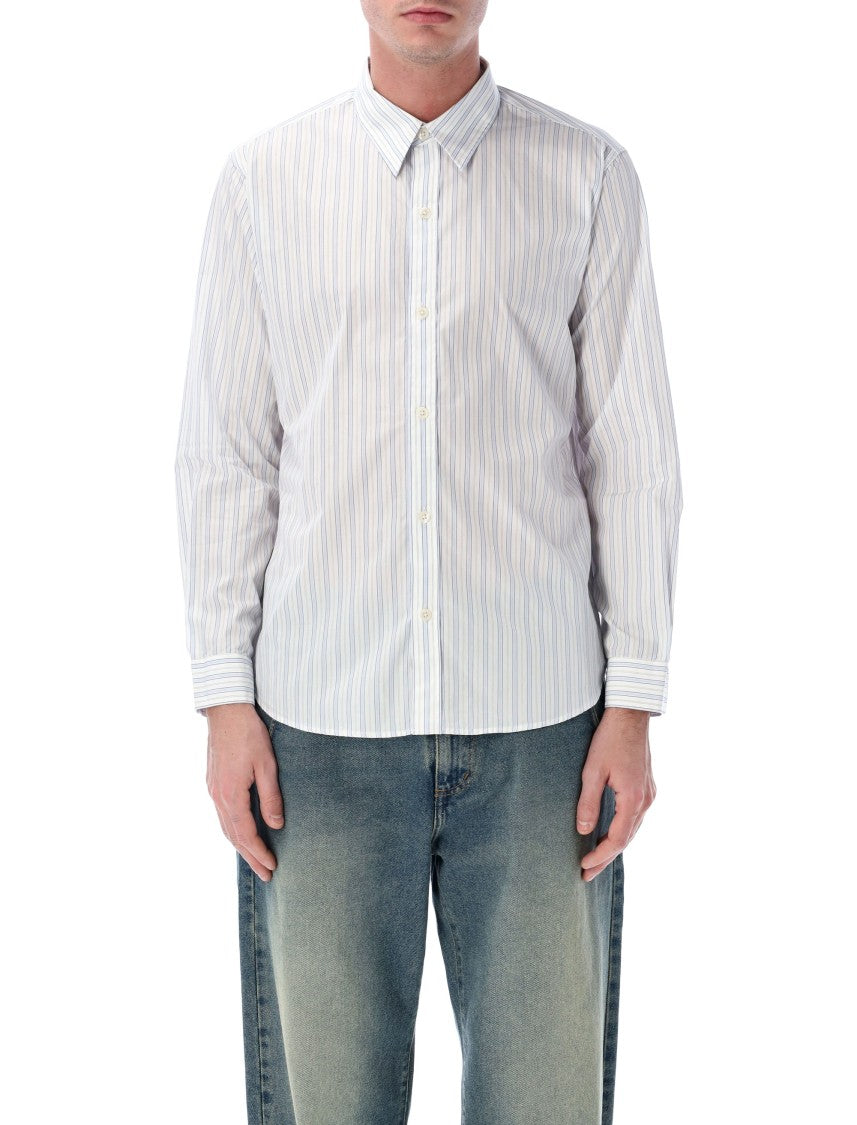 Mfpen Evening Regular Fit Striped Poplin Shirt
