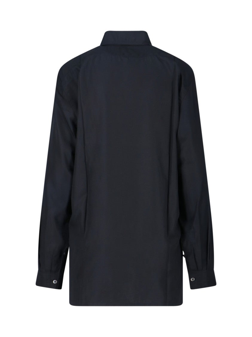 Setchu Classic Tailored Black Button-Down Shirt