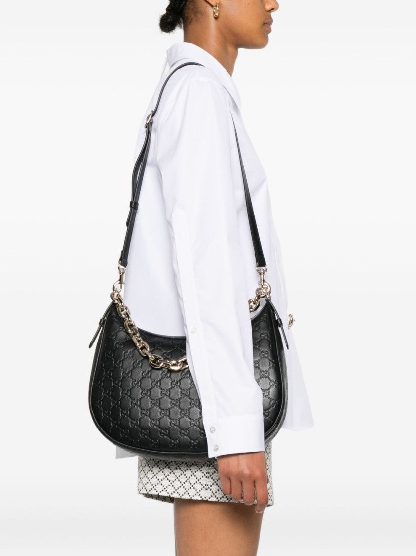 Gucci Gg Emblem Large Shoulder Bag