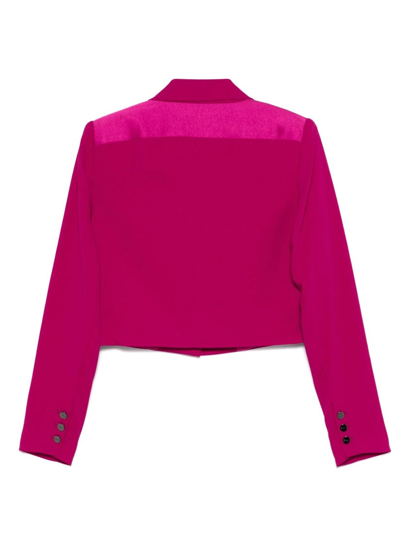 Dkny Pink Tailored Cropped Blazer