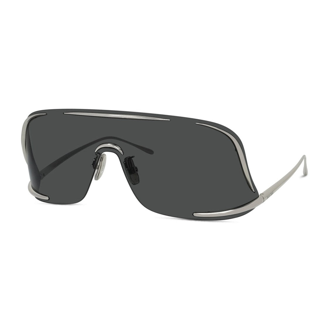 Loewe Gunmetal Shield Large Monobloc Shield Sunglasses