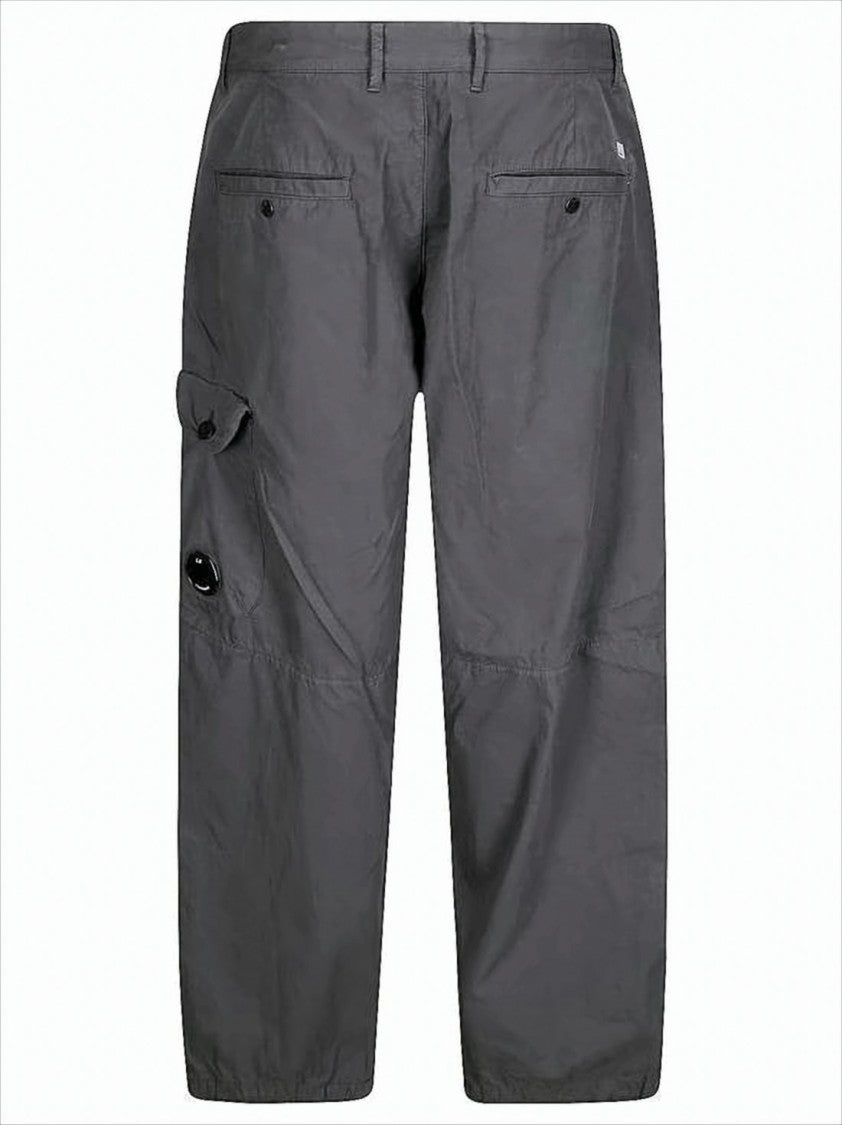 C.P. Company Relaxed Fit Straight Pants With Glossy Lens Detail