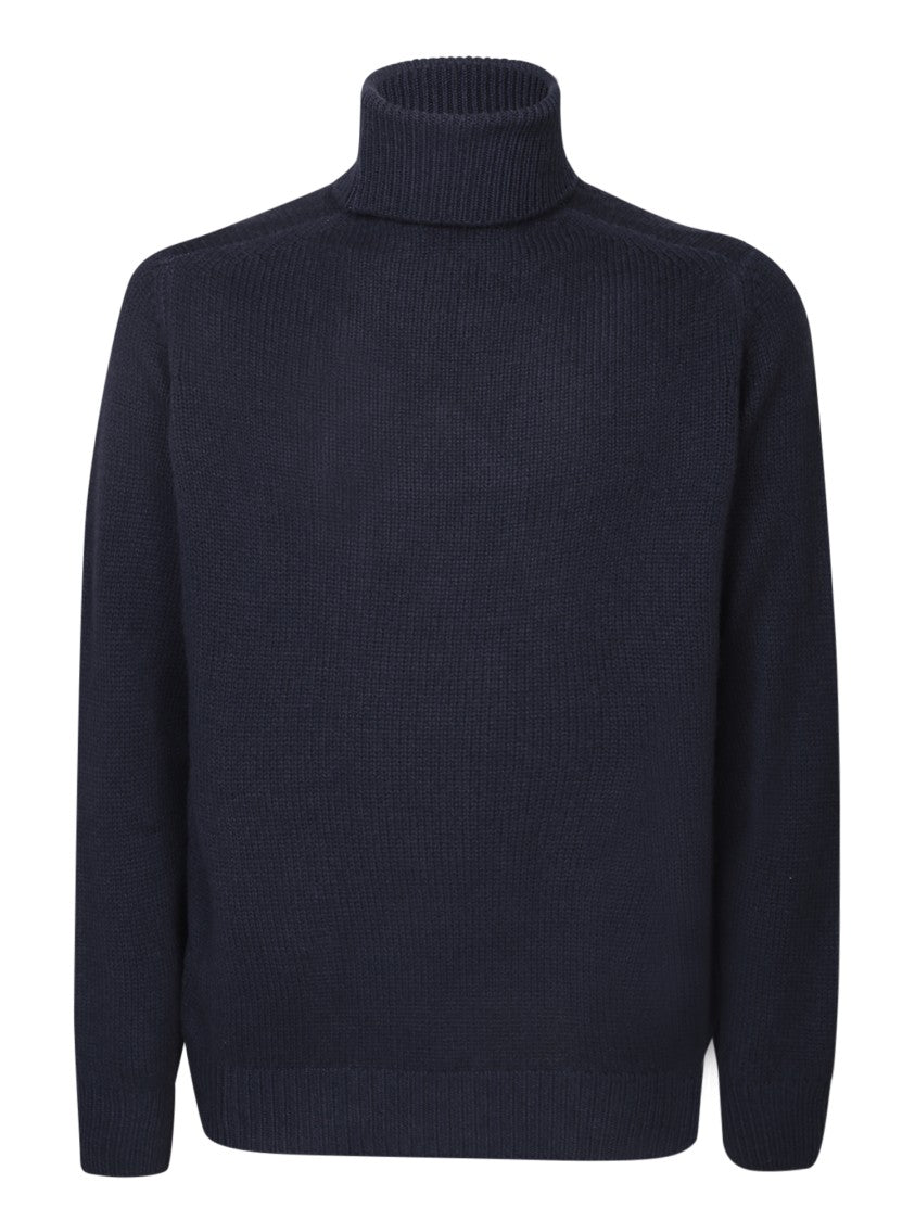 Dell'oglio Blue Turtleneck Knitwear