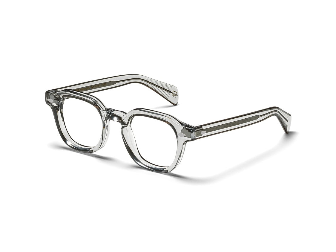 Moscot Grey Or-Dol-O Translucent Acetate Square Eyeglasses