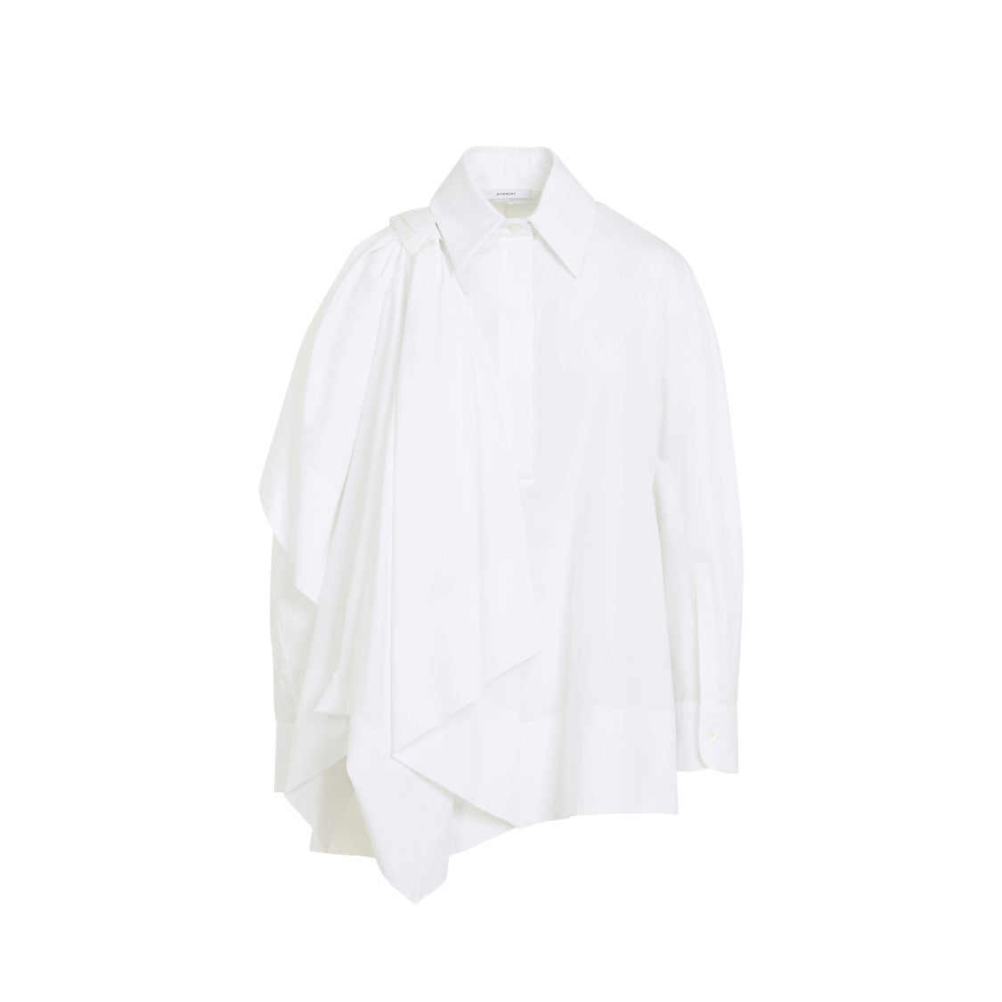 Givenchy White Cotton Bow Shirt