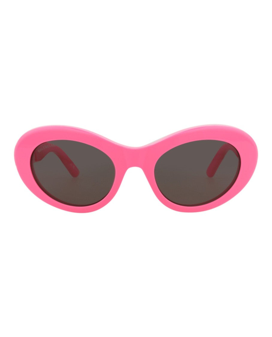 Balenciaga Round-Oval Frame Sunglasses In Recycled Acetate