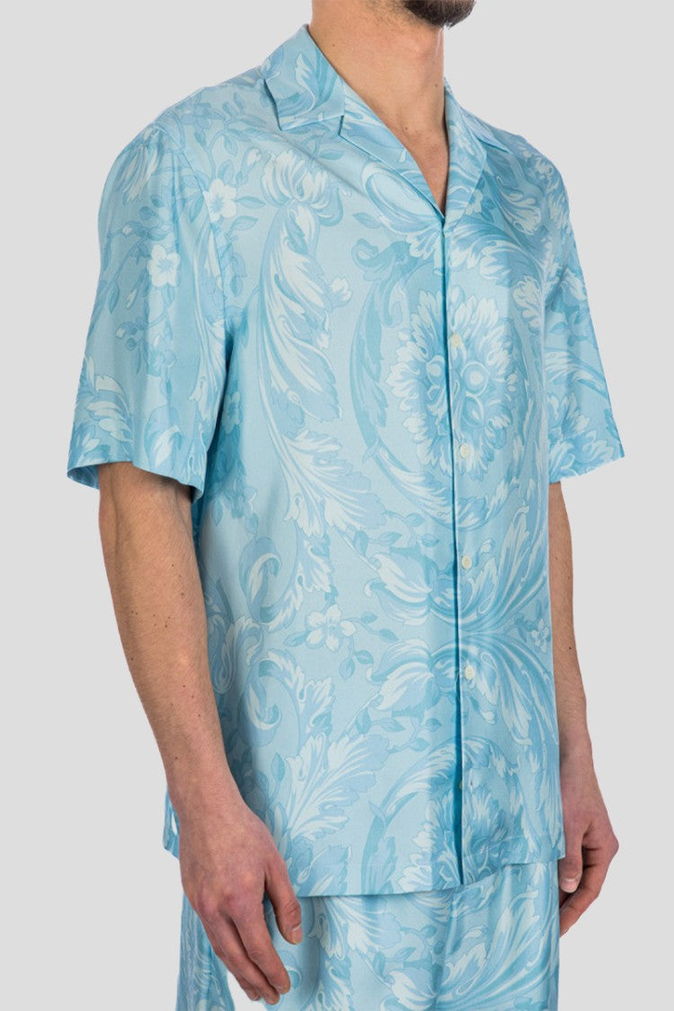 Versace Short Sleeve Silk Shirt