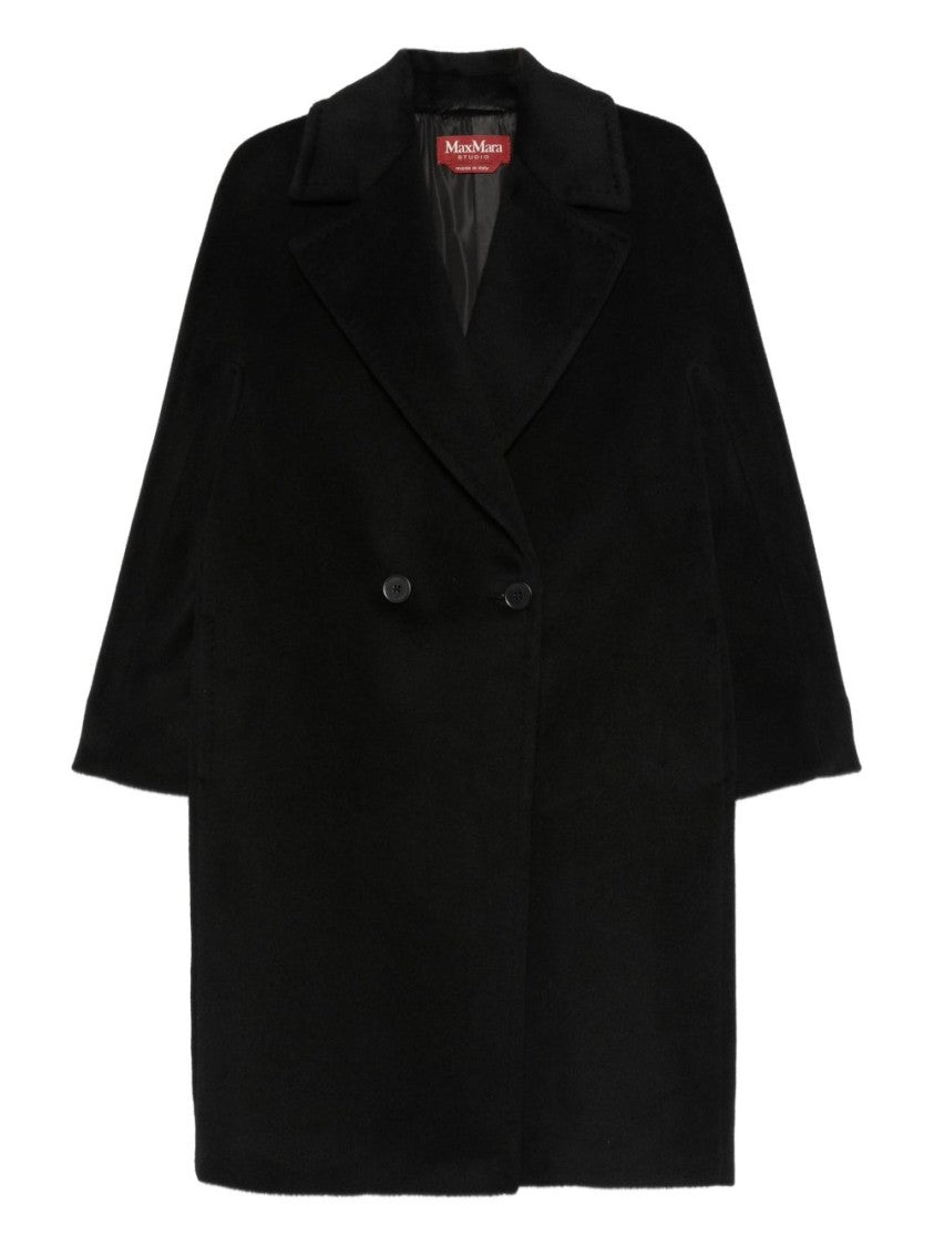 Max Mara Tailored Black Coat With Structured Fit