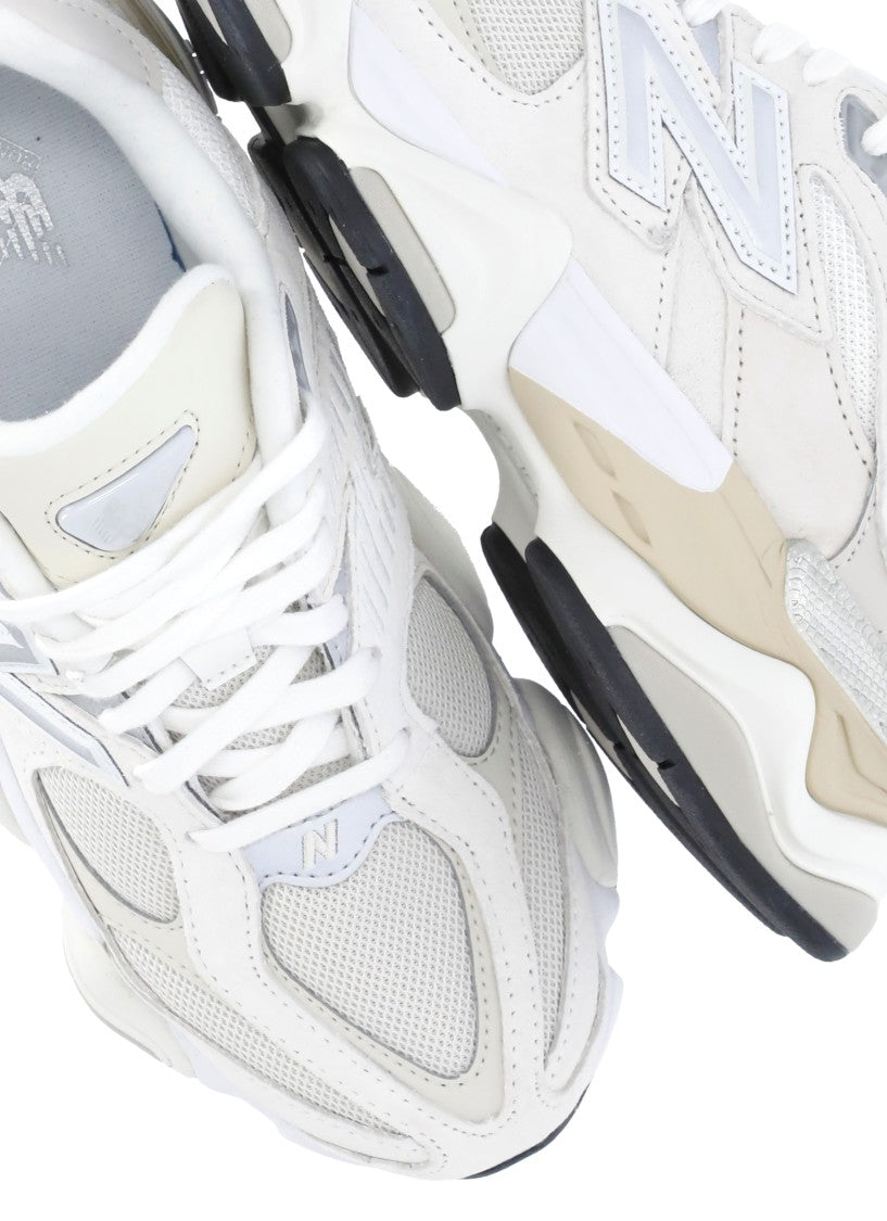 New Balance Ivory 9060 Abzorb Suede-Fabric Sneakers