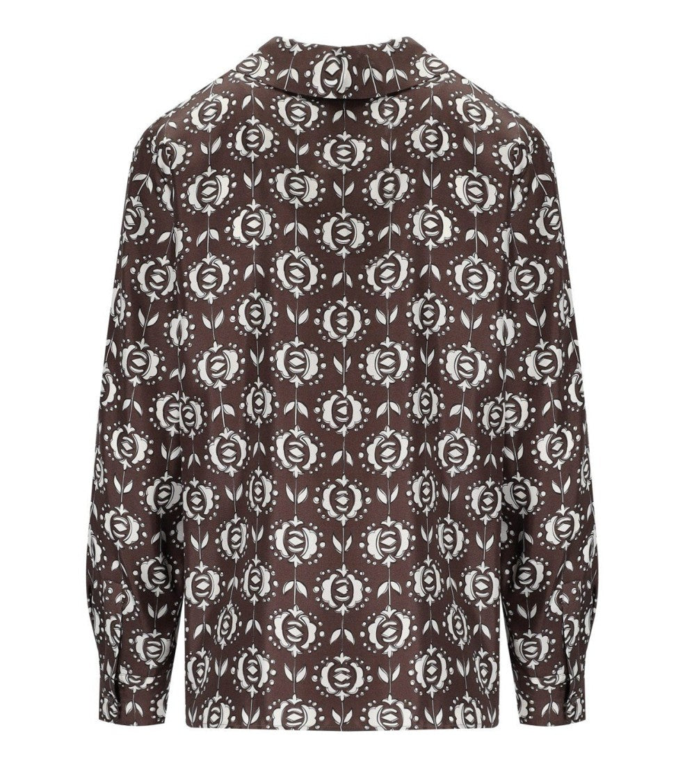 Max Mara Oncia Brown Shirt
