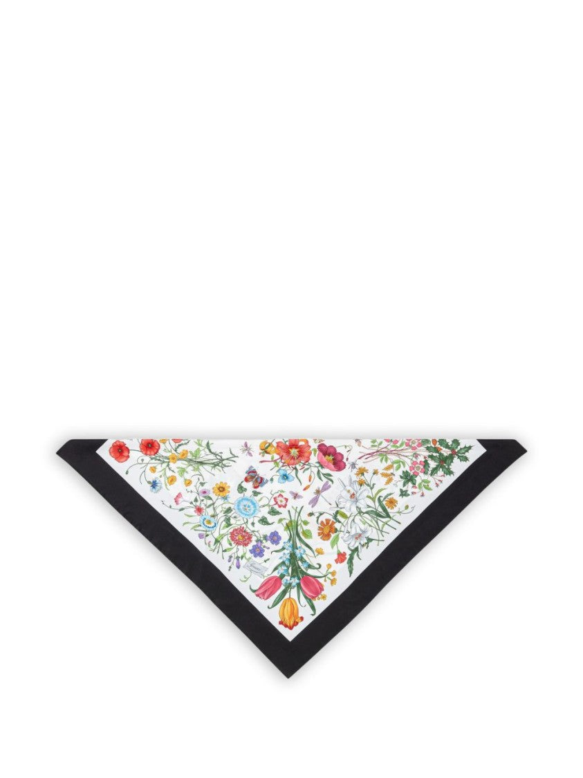 Gucci Multicolor Floral Print Silk Headband