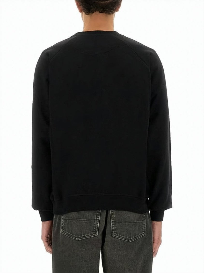 Vivienne Westwood Relaxed Fit Black Long-Sleeve Sweatshirt With Ribbed Cuffs